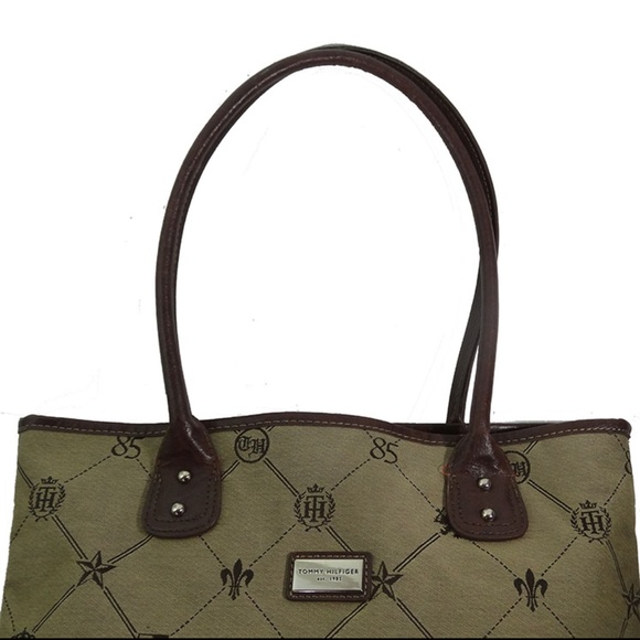 Tommy Hilfiger Brown Laptop Tote Bag Purse - Picture 3 of 8